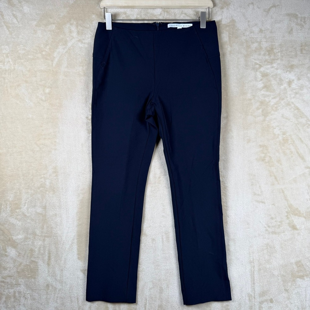 Veronica‎ Beard Black Scuba Slim Leg Pants CORE-BSS6193 Size 6